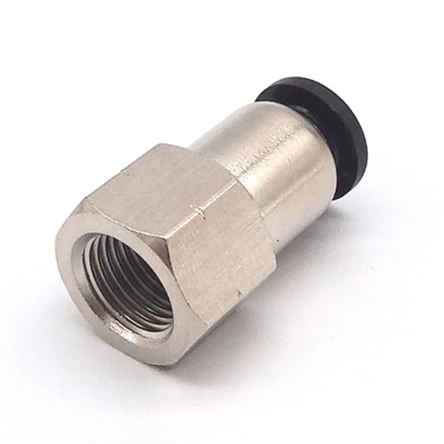Conector rápido neumático PCF manguera 5/32 unión recta interna rosca hembra NPT 1/4 5