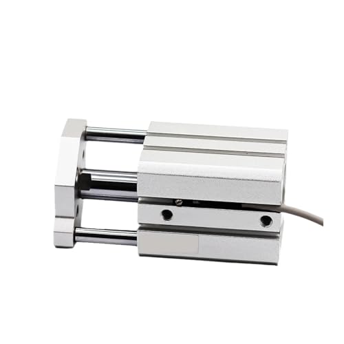 Vérin pneumatique double effet à guidage précis pour machine industrielle compacte - 4