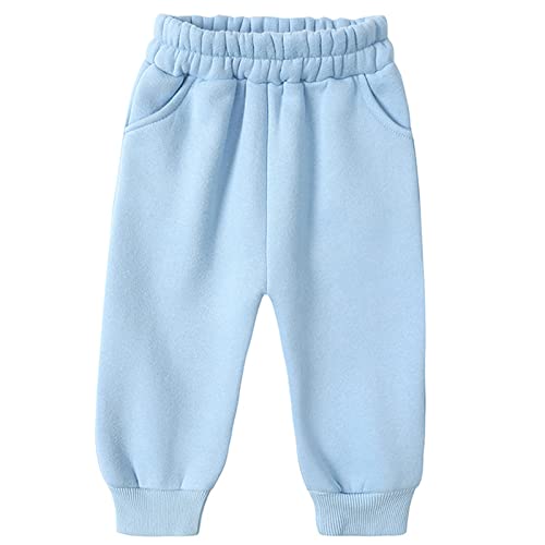 Image of Boys Girls Fall Winter Soft Fleece Lined 2 Piece Athletic Hoodie and Jogger Pants Tracksuit Set,18 Months-14 Years