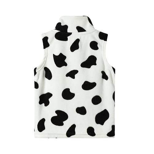 Image of LittleSpring Boys Girls Fleece Vest Sleeveless Jacket Full-Zip Fall Winter Warm Outerwear