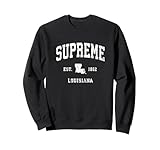 Supreme Louisiana LA Design sportivo sportivo vintage Felpa