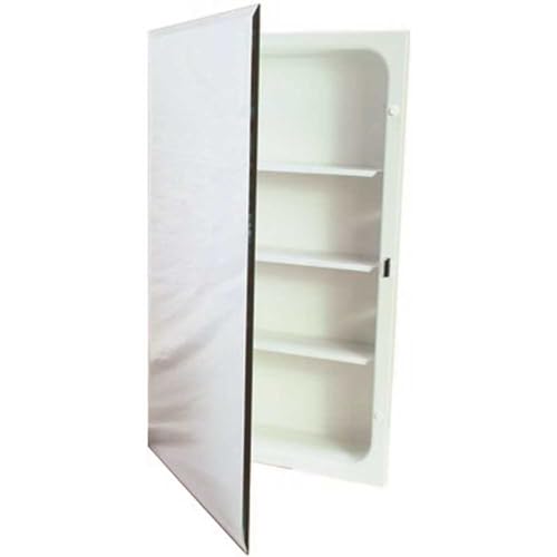 National Brand Alternative 561280 Aluminum Nutone Recessed Plastic Medicine Cabinet, 16