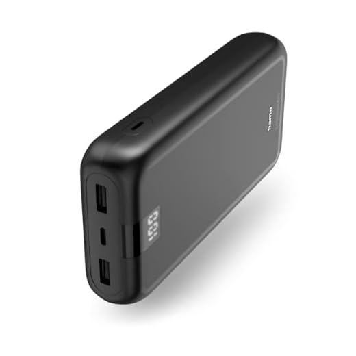 Hama Powerbank Performance 24 24000mAh (externer Akku mit 1x USB C + 2X USB A, Power Pack Zertifiziert, Akkupack Handy Zubehör, Tablet, Bluetooth-Box etc., tragbares Ladegerät klein) anthrazit