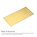 uxcell Brass Sheet, 1Pcs 8