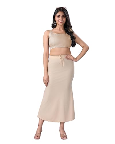 Image of LADLA FASHION] Women's Saree Shapewear - Mermaid Cut Saree Shaper Petticoat with Side Slit,