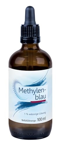 Methylenblau 1% | 100 ml | mindestens 99 9% rein | USP-Qualität | Apothekenqualität | frei von Schwermetallen | inkl. Pipette | vielfältigen Einsatzmöglichkeiten