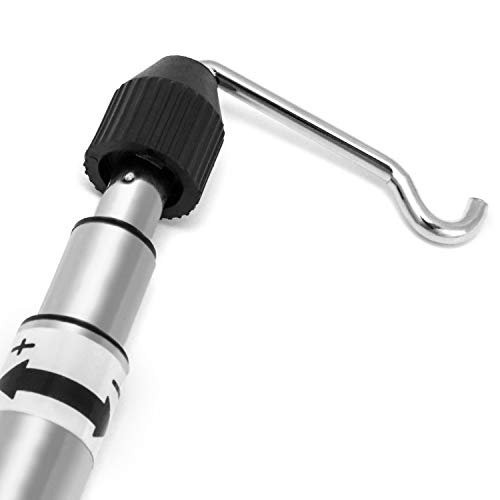 Image of QWORK Rotary Tool Round Grinder Telescopic Hanging Stand Holder with Table Clamp, Flex Shaft Hanger Stand Tool for Household Instustrial Outdoor