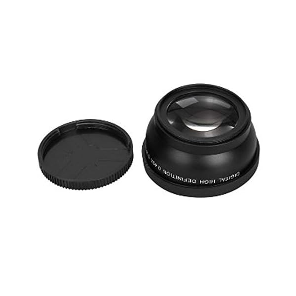 Color Yun Praktisches 58MM 0,45 X Weitwinkel Makroobjektiv Geeignet für 58M KameraobjektivSchwarzSchwarz – Bild 7