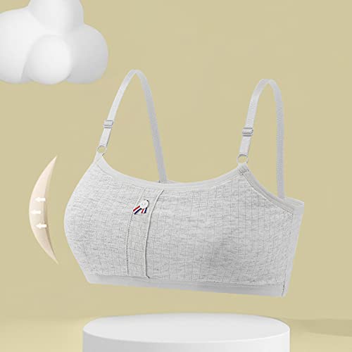 Girls' Lined Training Bra Cotton Cami Adjustable Straps for 9-14 Years3