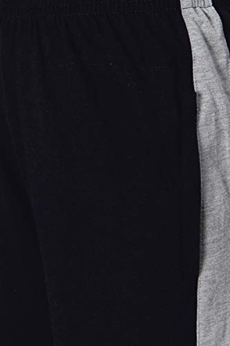 Image of Fflirtygo Women's Cotton Track Pants, Joggers for Women, Women�s Leisure Wear, Night Wear Pajama, Grey with Zip Pockets�for Sports Gym Athletic Training Workout