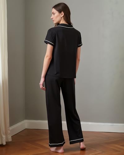 Image of BORN Pajamas for Women Set Button Down, 2 Piece Pajama Sets, Soft Womens Pajama Sets