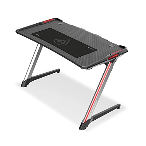Alpha Gamer Gaming Desk, Metal, Black, 120x64x77cm Cover