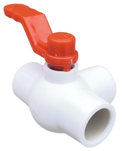 Image of ESEKSAFAR UPVC T-Way Plain Ball valve (3 /4 inchinch UPVC Plain T-way Ball valve)