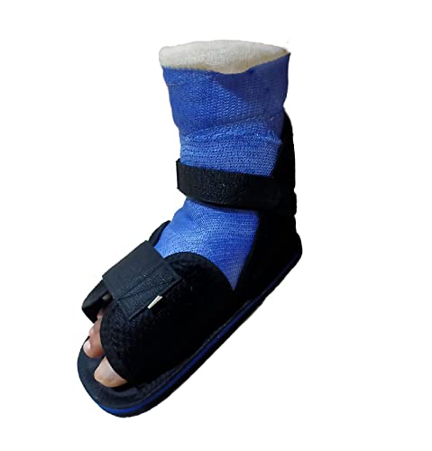 NICEONECast Shoe | Ankle Support For Firmness & Prevents Wear & Tear Of The Cast Cover, Gives Support to the Ankle, Plaster Covering Shoe (X-Large), BLACK