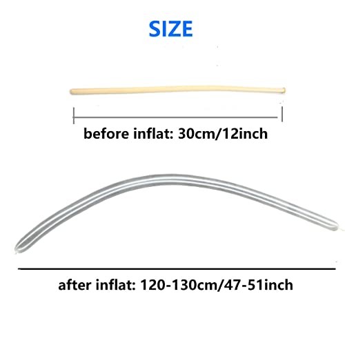 Image of 260 Balloons Clear, Long Skinny Balloon 260q Transparent, Twisting Balloons 100 Pcs, Globo Largo Blancos, Premium Magic Balloons, Modelling Thickening Clowns Balloons for Animals Making, Garland, Wedding, Baby Birthdays, Festival Decoration