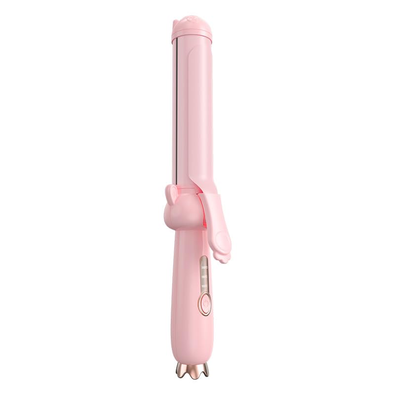 Automatic Curling Iron 32mm | Large Curl Hair Tool | Travel Portable Electric Curler | Long-Lasting Shape | Hair-Safe | Pink-image-47