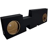 Compatible with 2017-UP Fits Ford F-250 Supercrew Crew Cab Truck Dual 10' Sub Box Subwoofer Enclosure