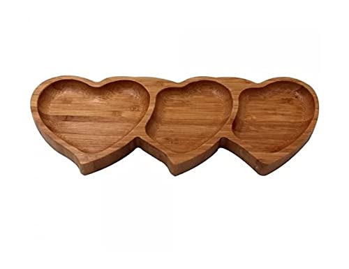 Petisqueira coracao em bambu L25xP10xA1,7cm-BAMBU - Dynasty- Full Fit