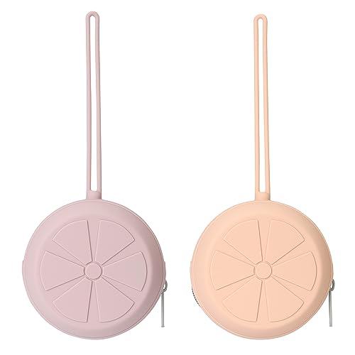 Image of Eoopoon Pacifier Holder Case for Diaper Bags, Silicone Pacifier Storage Case for Newborn, BPA-Free Portable Travel Pacifier Pouch for Girls(Blush, Dusty Lilac)