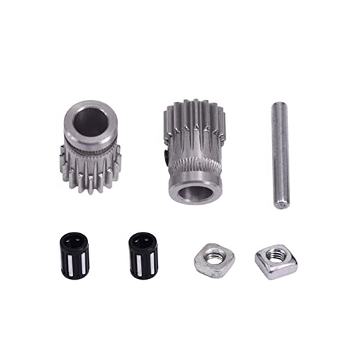 3D Printer BMG Extruder Dual Gear Kit, DriveGears Extrusion Wheel Compatible with Upgrade Prusa i3 MK2 MK2S MK2.5 3D Printer