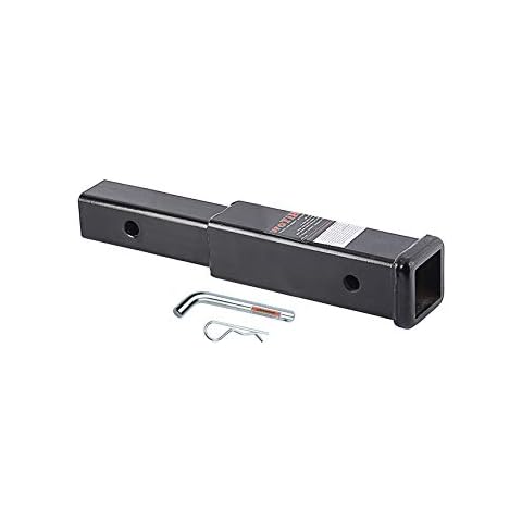 HITOWMFG Trailer Hitch Receiver Tube Extenders for 2" Receiver, 9" Length, 3500 lbs. (Include pin&Clip) Cover