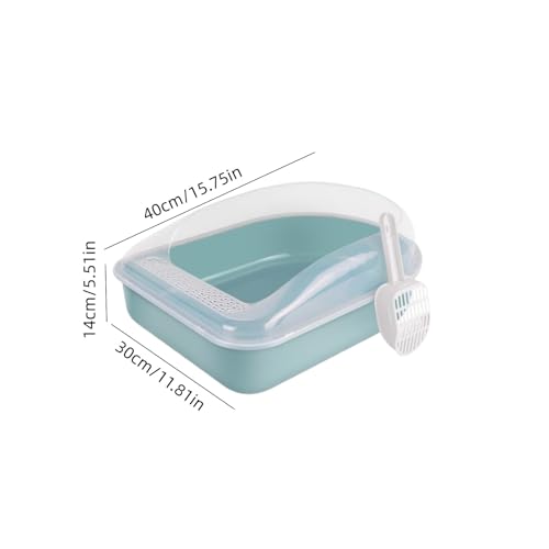 Arenero semi cerrado para gatos con tapa y pala miniatura 2