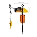 2200lbs Electric Chain Hoist & 1 Ton Overhead Crane, 1300W 110V Electric Hoist with Lifting Height and Remote Control, Capacity for Garage Warehouse Construction and Industrial Lifting