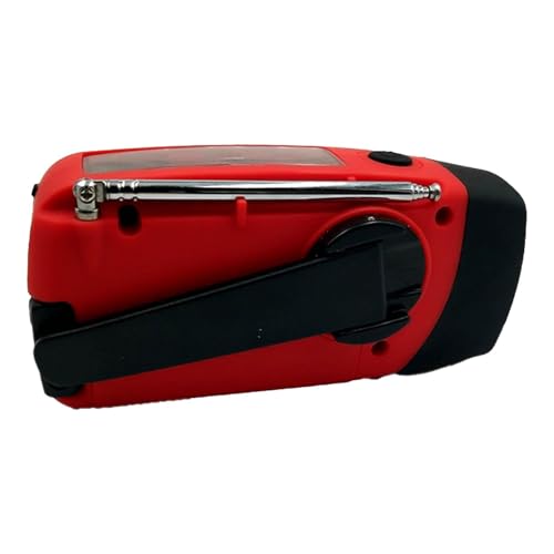 Radio de manivelle Portable à Main, Radio météorologique Portable FM, avec Chargeur de téléphone Portable de la Banque électrique, pour Le Camping de Survie en intérieur