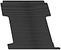 Black Rubber Horizontal Line Truck Bed Floor Mat Liner v2 For 00-10 Dodge / 2011 Ram Dakota 5.5 Feet (66') Short Bed