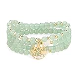 Einstellbare Größe: Diese Mala passt an Handgelenke von 15,5-18 cm und kann bequem als Armband gewickelt oder als Halskette drapiert werden, je nach Ihrem einzigartigen Stil und Ihren Vorlieben.