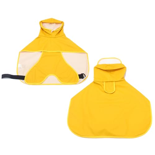 犬 レインコート 犬カッパ 犬服 犬ジャケット ペット雨具 軽量 防水 犬コート 犬用雨合羽 梅雨対策 雪対策 着脱簡単 ドッグ レインコート 小型 中型 大型犬用 イエロー9XL