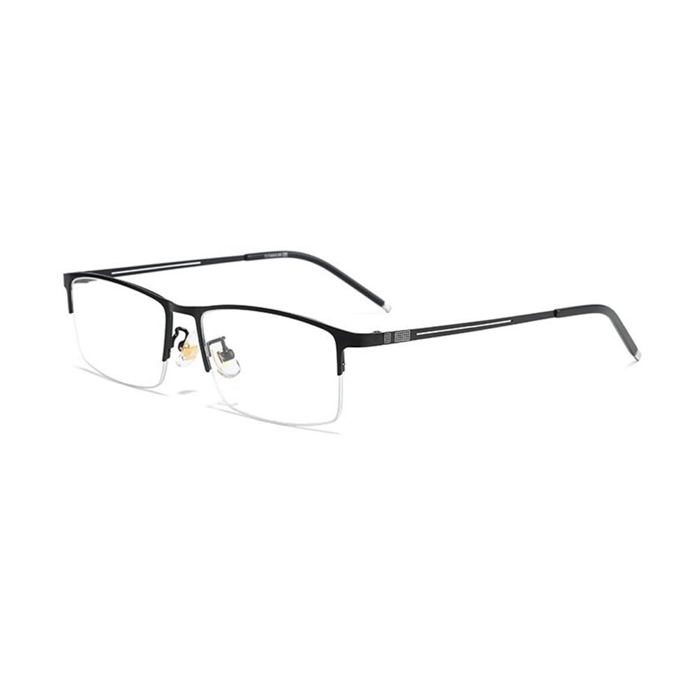 JIETIAN Hombres de Negocios HD al Aire Libre fotocrómico Gafas de Sol Inteligentes, 1,56 Lentes de Resina asférica Lectores / UV400,Negro,+1.0