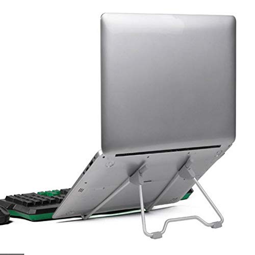 PETUNIA Tragbare Mehrzweckhalterung für Computer Desktop Heizkörper Kühler Netzkühlung Laptopständer mit belüfteter Halterung für Laptop Tisch Grau