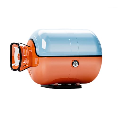 バイク用 リアボックス トップケース 33L トップケース 軽量 防水 防塵 通勤 通学 配達 デリバリー 防犯対策 大容量 着脱可能 自転車/バイク リアボックス バイク 収納ボックス ヘルメット収納 原付 スクーター (オレンジブルー)