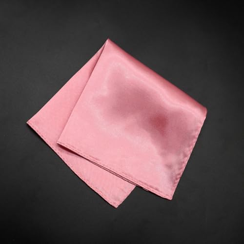 Image of Satin Mens Pocket Square with Holder, 11.8'' Suit Handkerchiefs for Men Wedding Business Casual