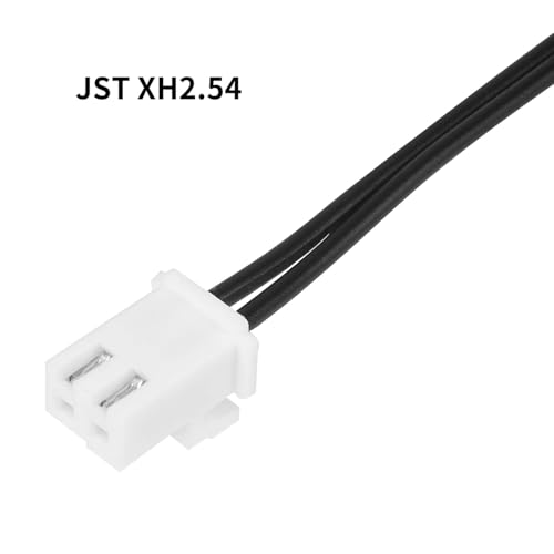 Ransanx 10K B3950 Temperatursensorsonde, 6 Stück, 1 Meter, wasserdicht, Edelstahl, NTC-Temperatursensorsonde, digitales Temperaturtransmitter-Verlängerungskabel mit JST XH2,54 mm-Schnittstelle