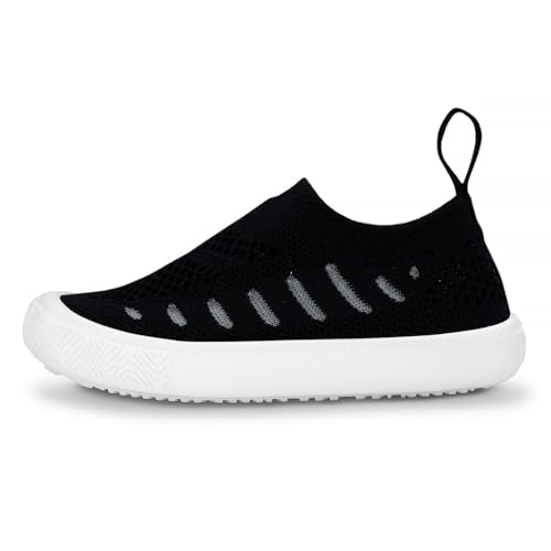 Image of JAN & JUL Slip-on Knit Shoes, Machine Washable and Lightweight Sneakers for Toddler Boys and Girls