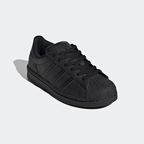 Image of adidas Originals Kids Superstar (Little Kid) Core Black /Core Black /Core Black 11 Little Kid, Core Black /Black, 11 Little Kid