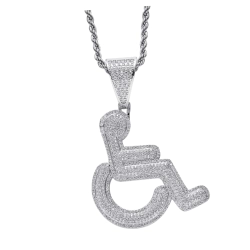 Collier pendentif hip hop pour femme accessoire de mode urbaine