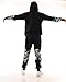 SCREENSHOT-P1165 Mens Streetwear Premium Classic Fit Urban Fleece Pants - Mask Off Skeleton Bear Animation Fashion Sweatpants-Black-XLarge