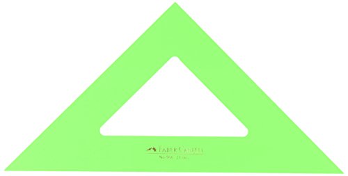 Faber-Castell 566 - Escuadra De 21 Cm, Color Verde