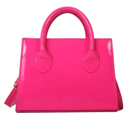Image of Patent Leather Handbag Shinny Clutch Purse Mini Shoulder Bag Evening Purse for Women