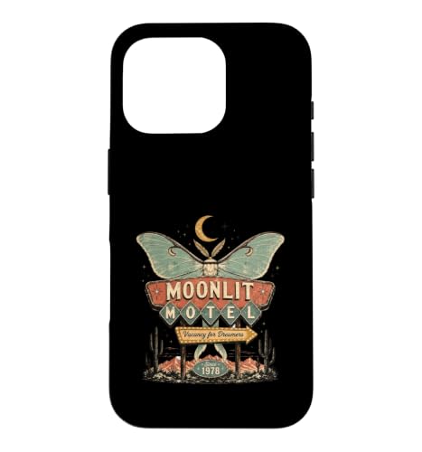Moonlit Motel �o�^�t���C�T�C�� ���g�� �f�U�[�g���[�e�� �X�}�z�P�[�X iPhone 16 Pro �p