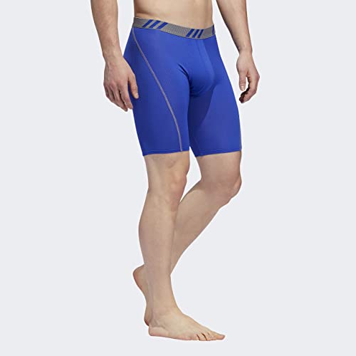 adidas Roupa íntima masculina esportiva de malha Midway (pacote com 2), cinza/azul ousado azul/cinza