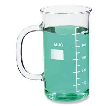 Kimble Chase CPMUG600 Beaker Mug, Glass, 20 Ounce, Graduated, 1/pk