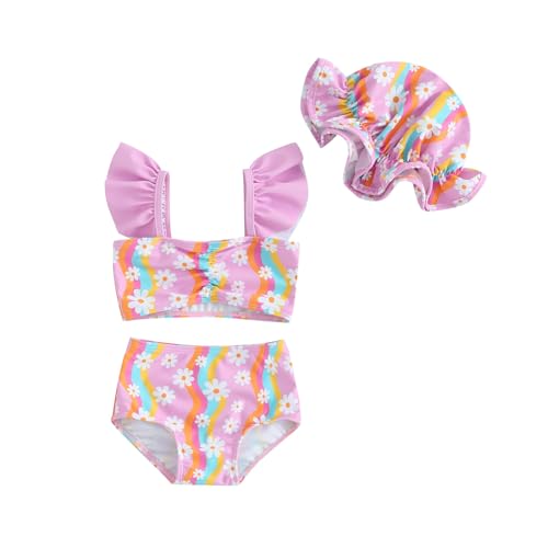 Generisch 2025 traje de baño niña bikini traje de baño bebé niña traje de baño conjunto 2 piezas traje con cubierta para niño 0 3 años verano playa juego traje de baño bebé 80, rojo, 6-12 meses
