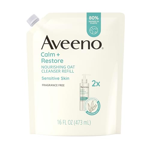 Aveeno Calm + Restore Gentle Oat Cream Cleanser 16oz