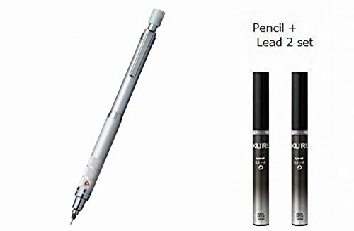Uni Mechanical Pencil Kuru Toga Roulette Model 0.5mm Silver (M510171P.26) 1set + Uni