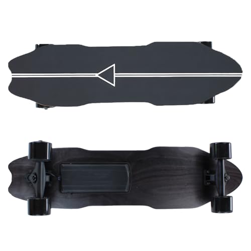 Zowdrix MonopatíN EléCtrico, Longboard De Cuatro Ruedas con Motores De 300 W, 4 Modos De Velocidad, MonopatíN con AmortiguacióN, áNgulo De Subida del 18% para Desplazamientos por El Campus A
