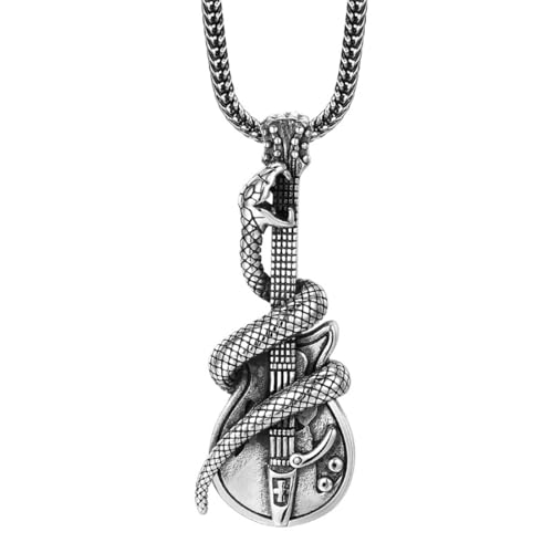 Colgante de guitarra para mujer ideal con looks rockeros urbanos